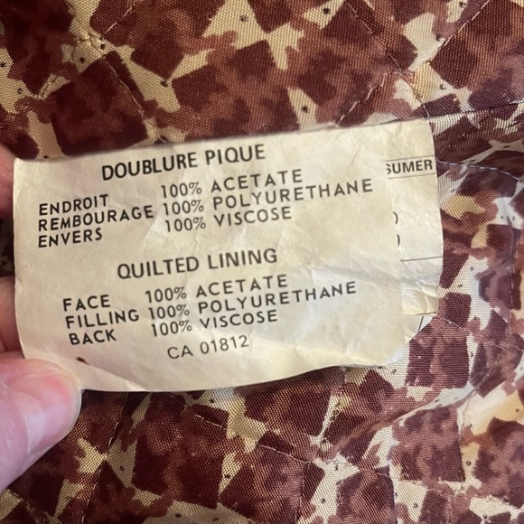 Vintage 1970s Opera Brown Leather Trench Coat Size 10 - Picture 8 of 14